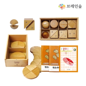 브레인숲 자석입체도형과 분수SET+교재